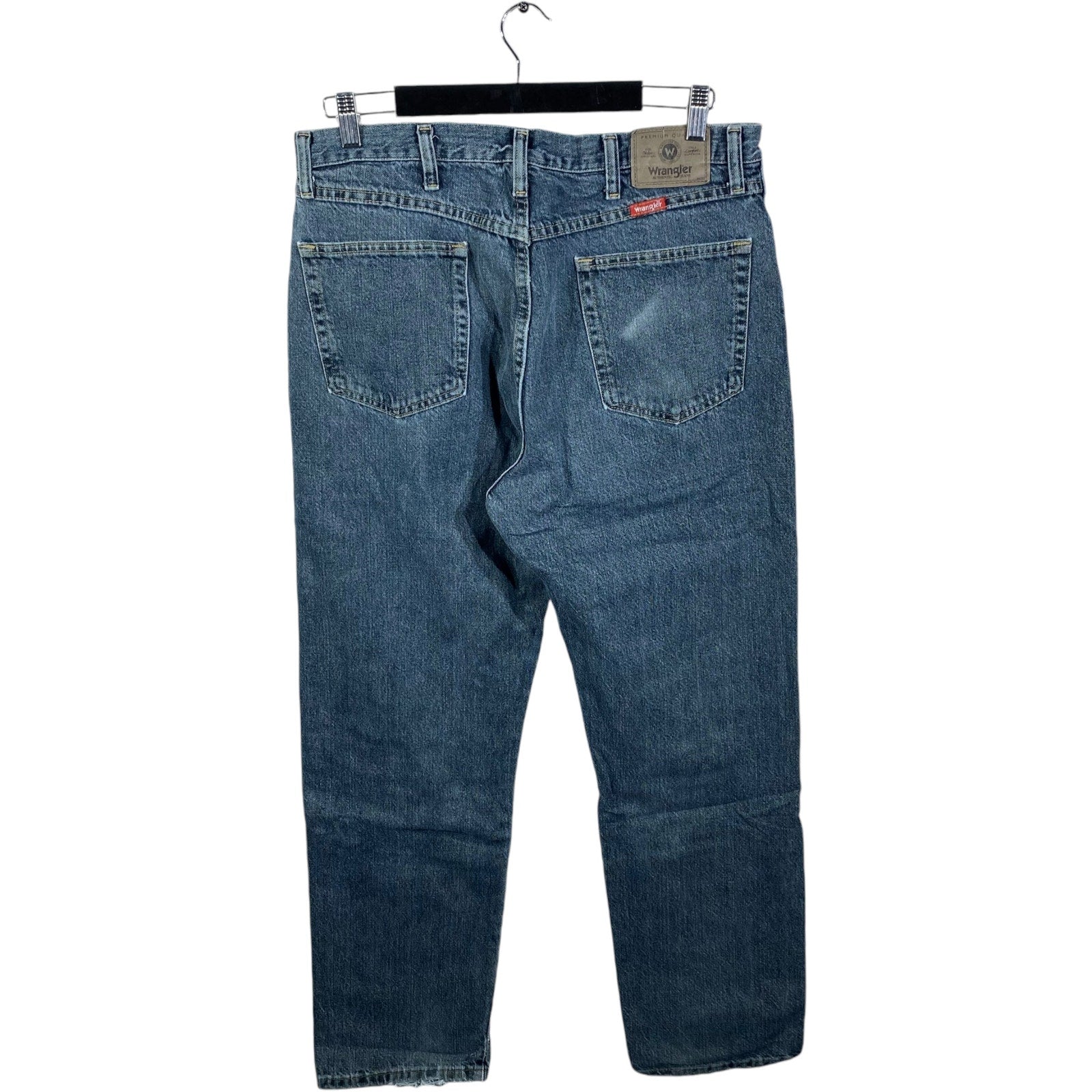 Collection of Wrangler Denim Straight Leg Jeans in a gallery layout