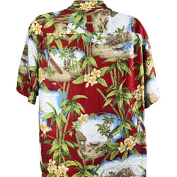 Collection of Floral Hawaiian Short Sleeve Button Up in a gallery layout