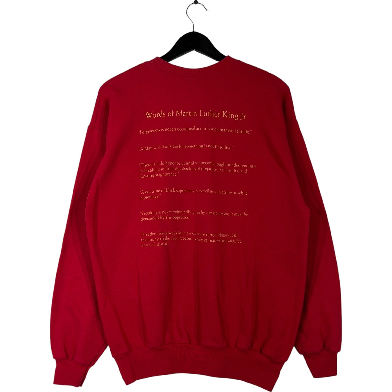 Collection of Hanes The Legacy Of Martin Luther King Jr. Crewneck in a gallery layout