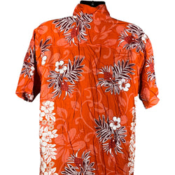 Collection of Floral Hawaiian Short Sleeve Button Up in a gallery layout