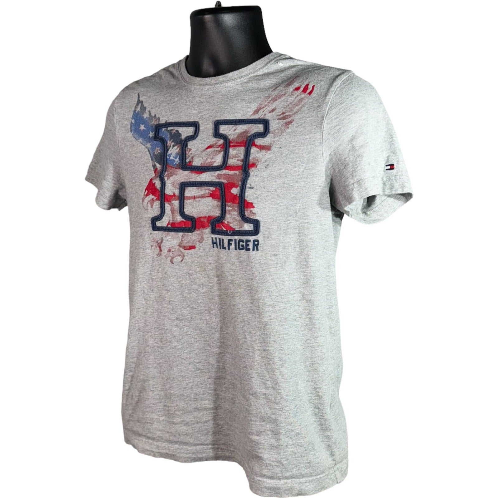 Collection of Tommy Hilfiger American Flag H Tee in a gallery layout