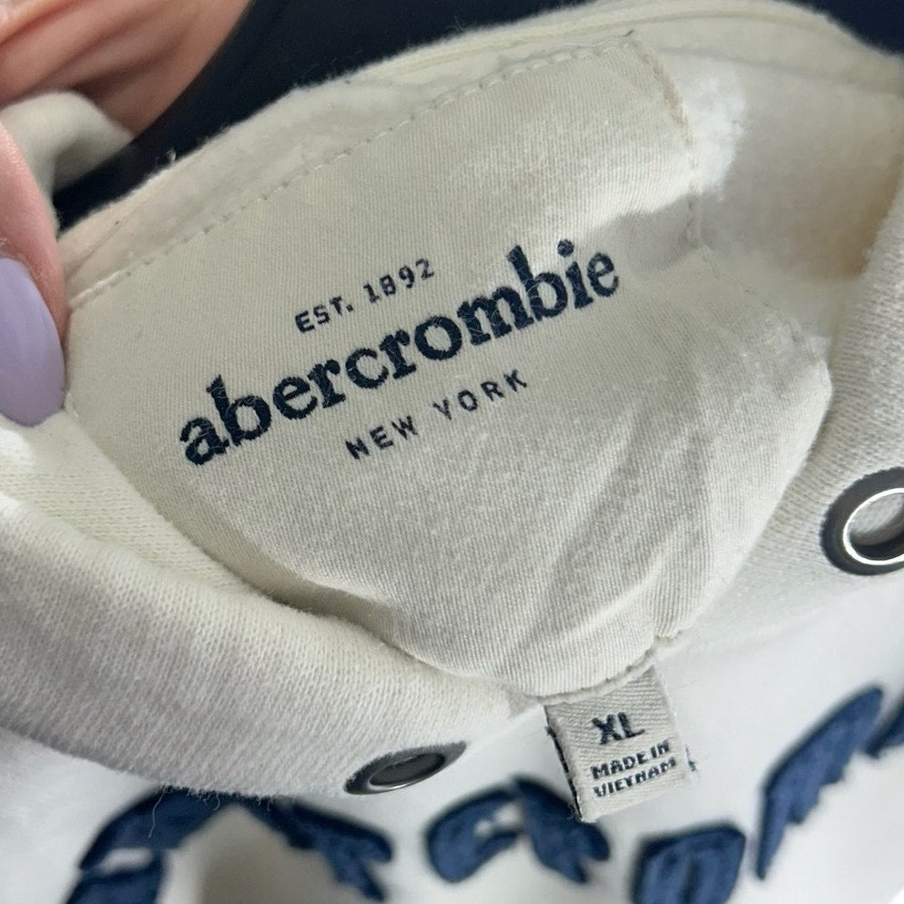 Collection of Youth Abercrombie and Fitch Pullover Hoodie in a gallery layout