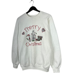 Collection of Vintage "Merry Christmas" Holiday Crewneck in a gallery layout