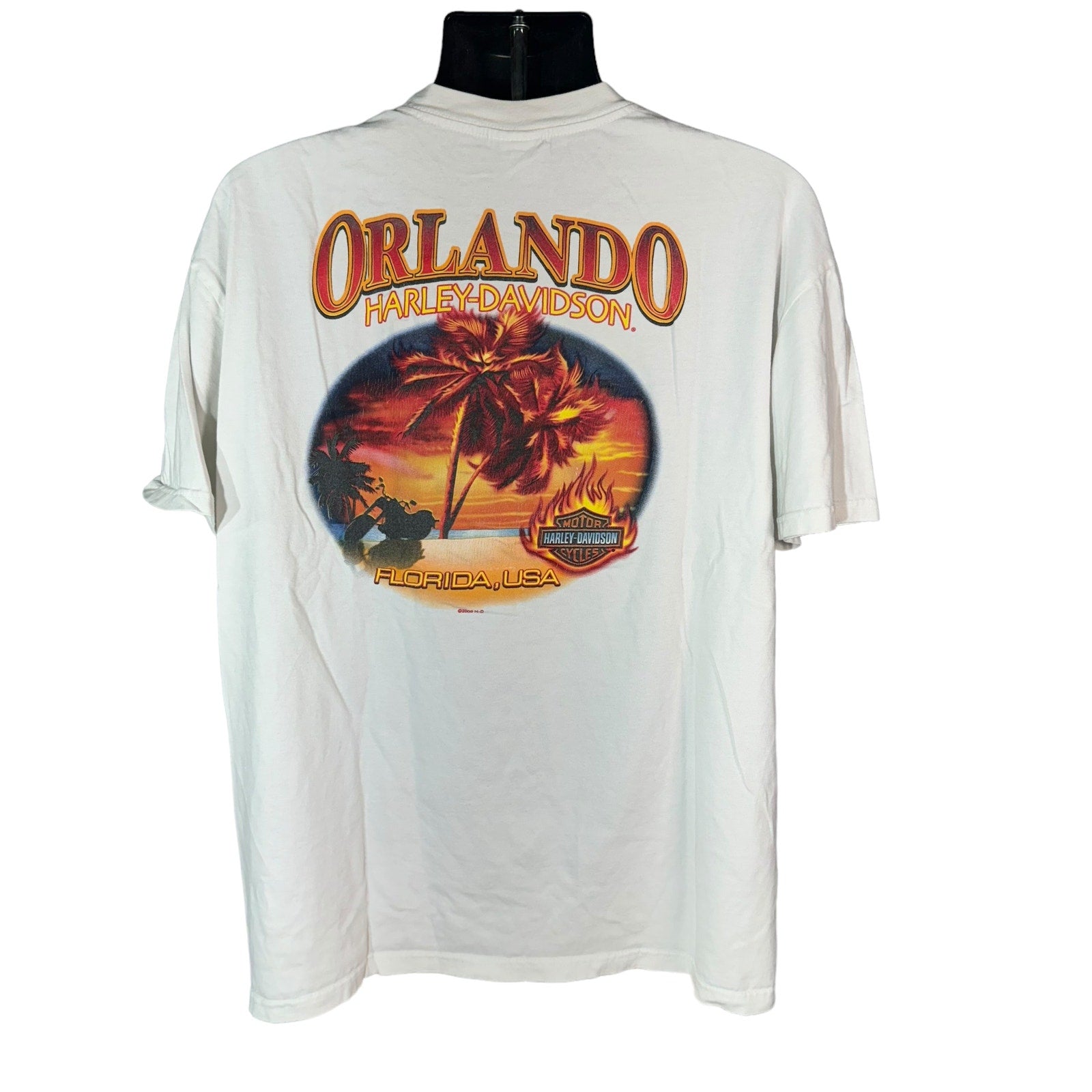 Collection of Harley Davidson Orlando Florida Souvenir Tee in a gallery layout