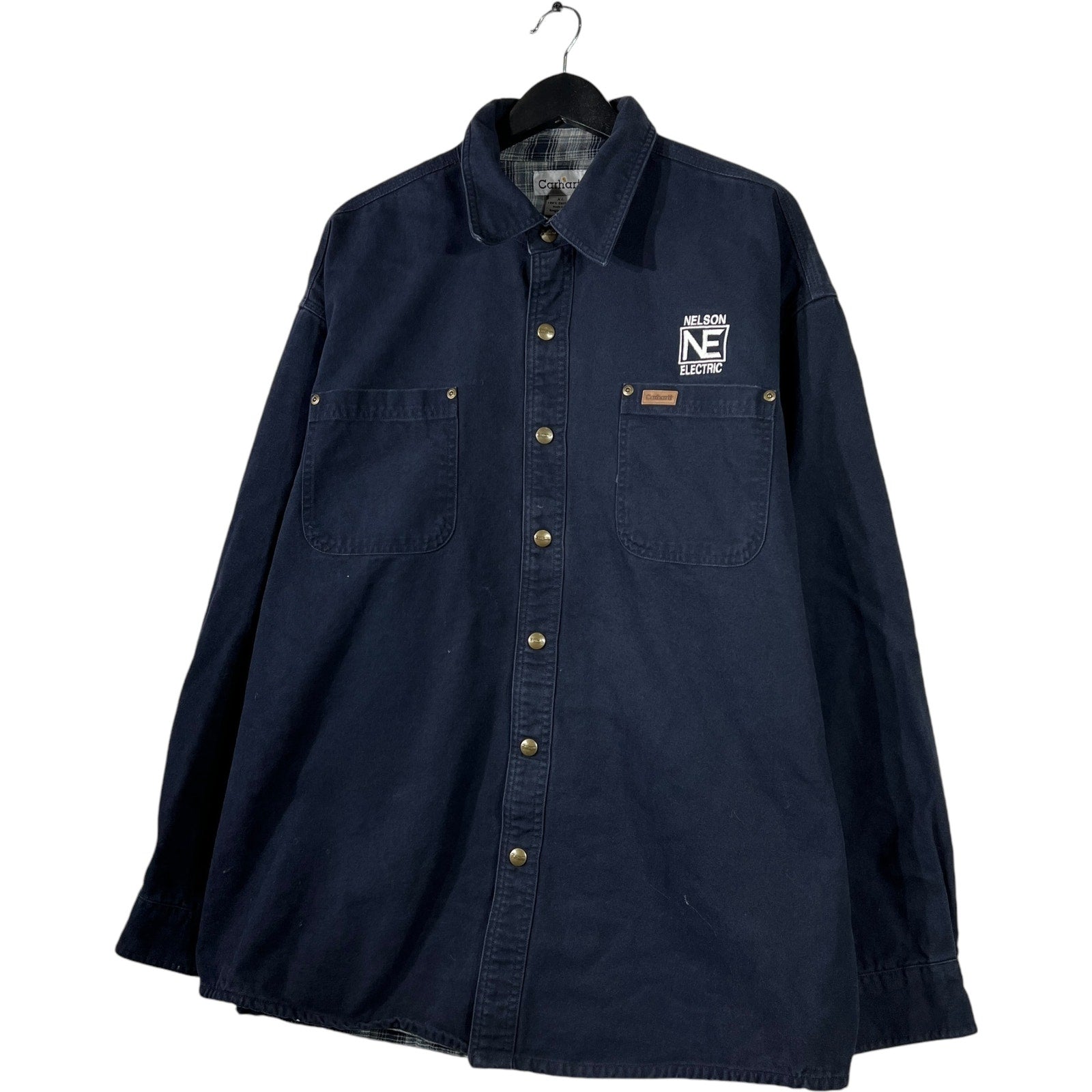 Collection of Carhartt Nelson Electric Long Sleeve Button Up in a gallery layout