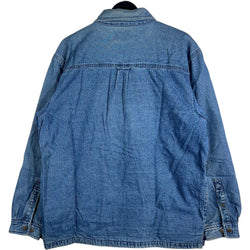 Collection of Weatherproof Fleece Lined Denim Button Down in a gallery layout