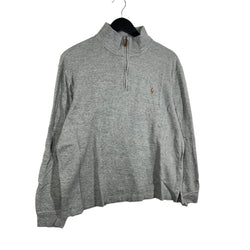 Collection of Polo Ralph Lauren Logo "Estate Rib" 1/4 Zip Sweatshirt in a gallery layout