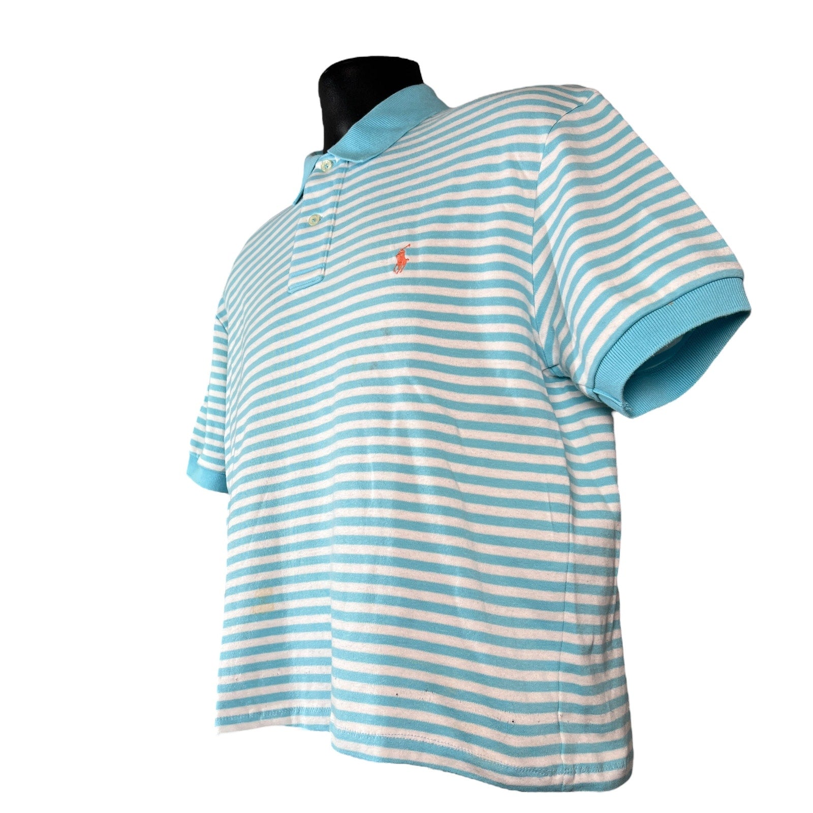 Collection of Polo By Ralph Lauren Striped Polo Shirt in a gallery layout