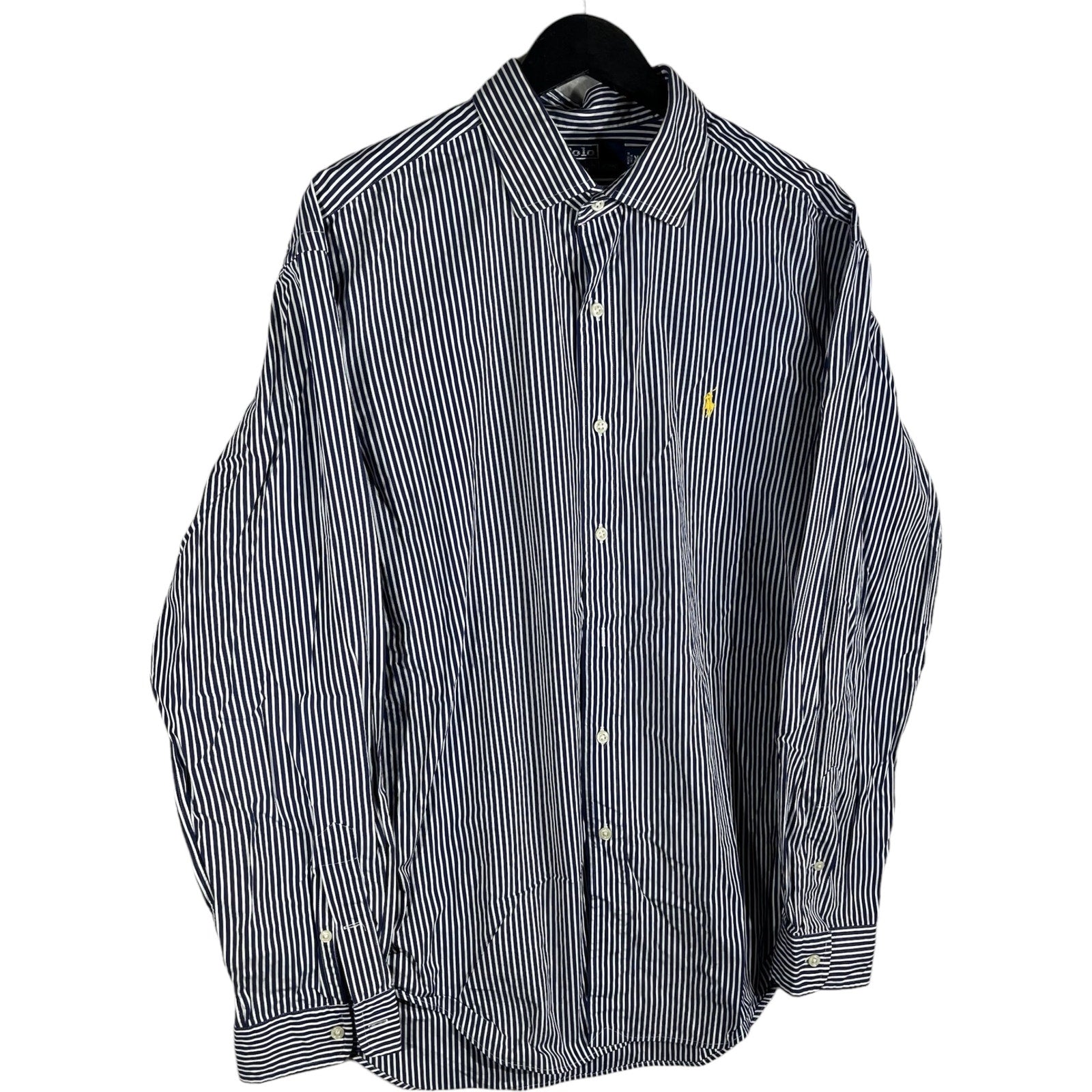 Collection of Vintage Polo Ralph Lauren Striped Long Sleeve Dress Shirt in a gallery layout