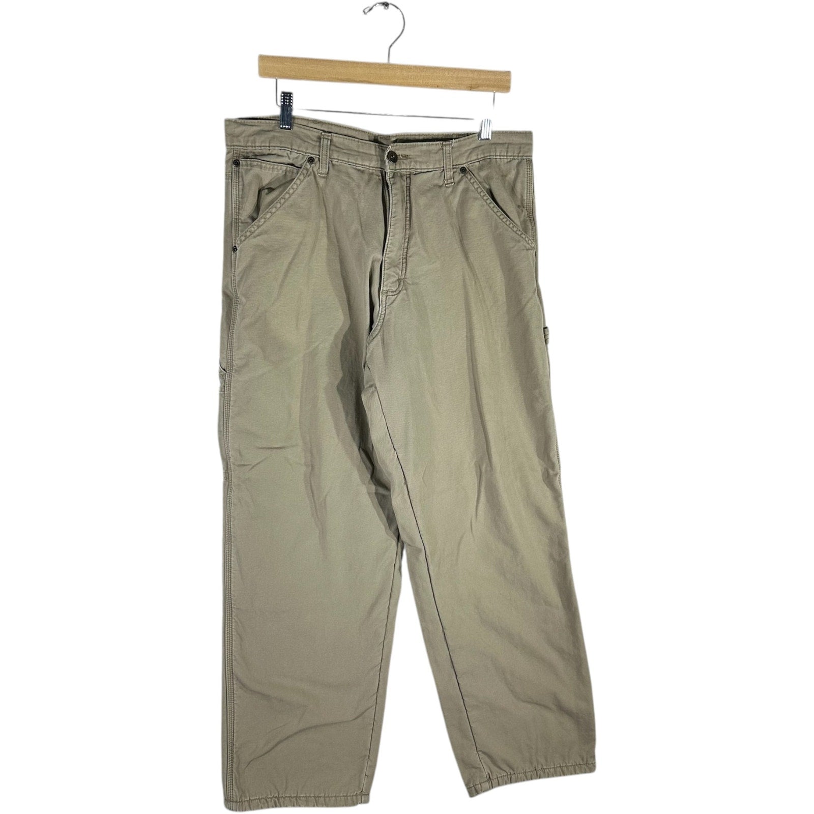 Collection of Wrangler Fleece Lined Carpenter Pants 34 x 32 in a gallery layout