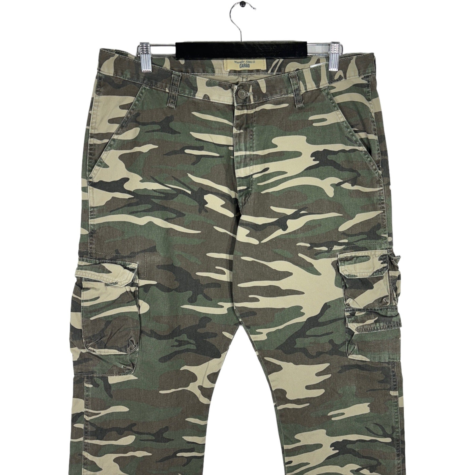Collection of Wrangler Camouflage Cargo Pants in a gallery layout