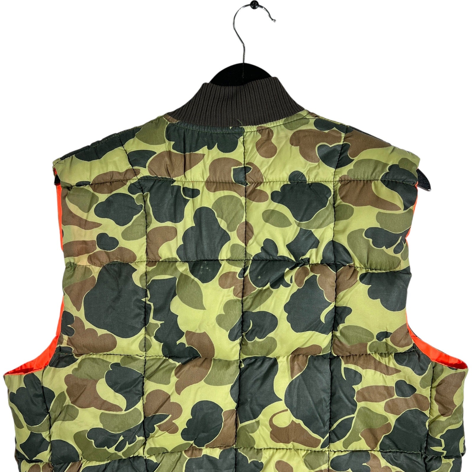 Collection of Camouflage Reversible Full Zip Puffer Vest in a gallery layout