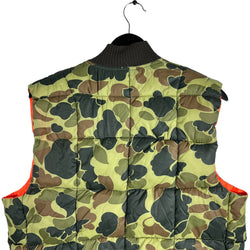 Collection of Camouflage Reversible Full Zip Puffer Vest in a gallery layout