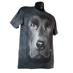 Collection of Delta Apparel Black Dog Tie Dye Tee in a gallery layout