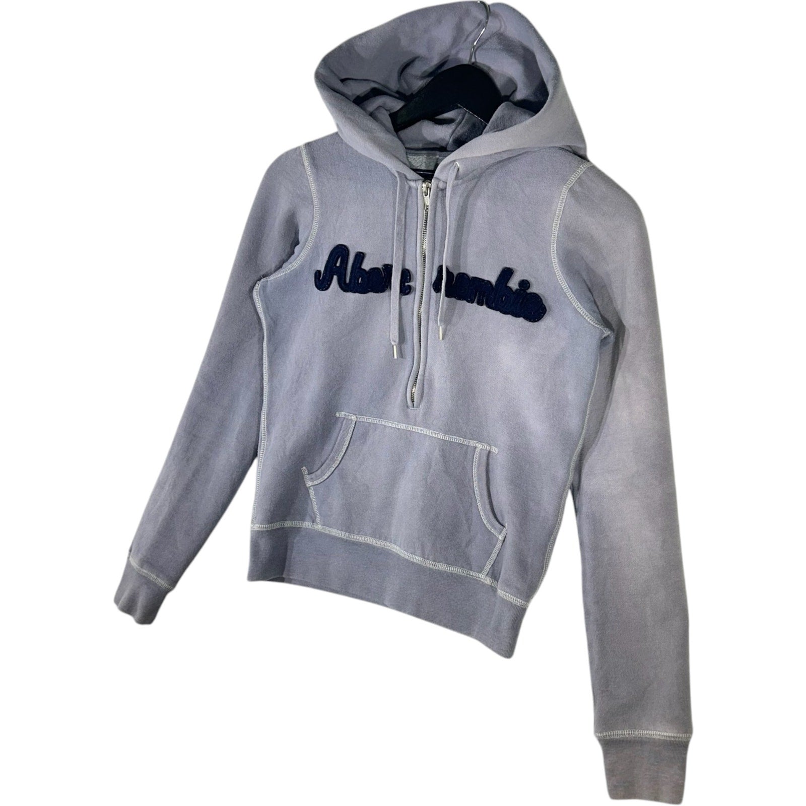 Collection of Women's Abercrombie and Fitch Half-Zip Hoodie in a gallery layout