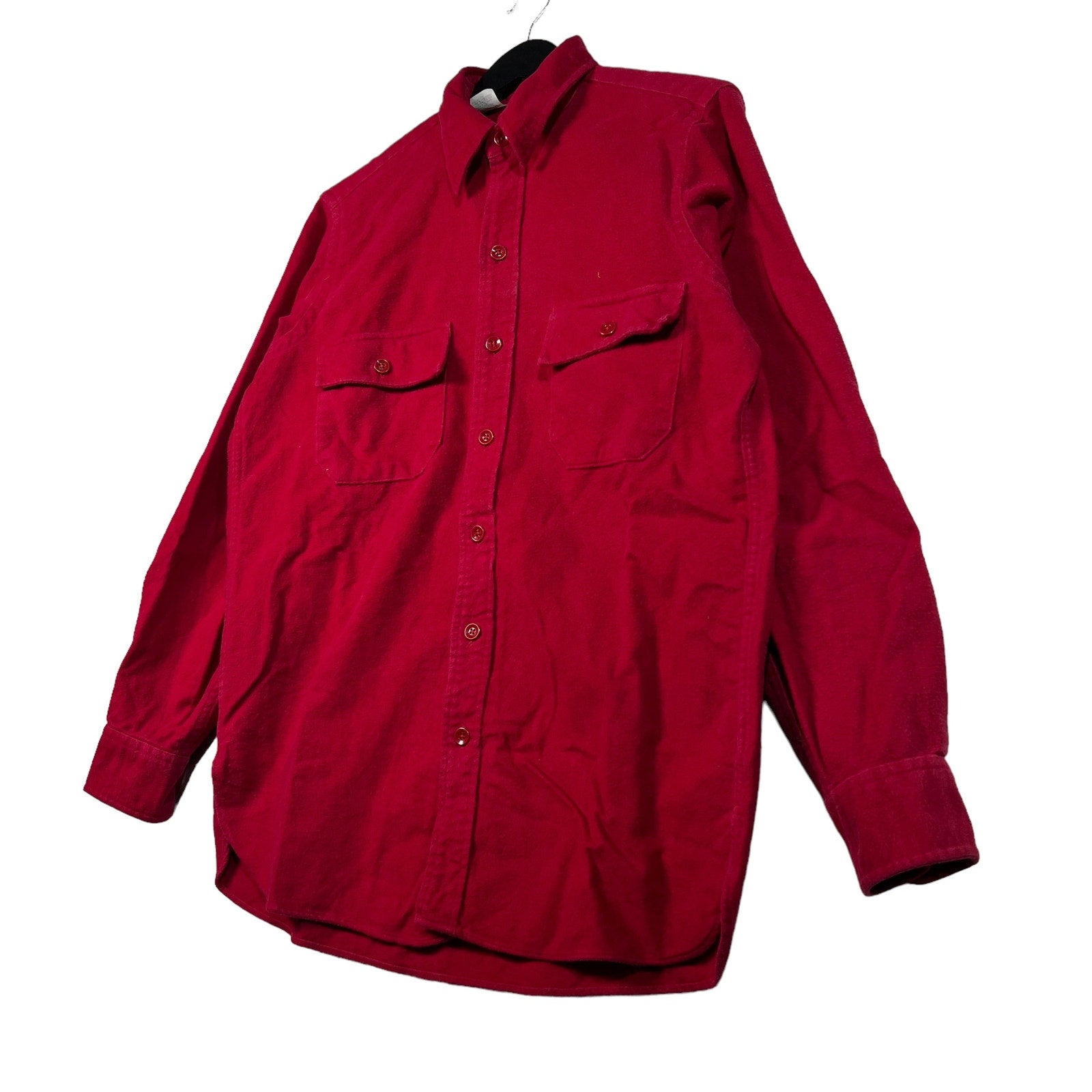 Collection of L.L. Bean Chamois Cloth Button Up Flannel in a gallery layout