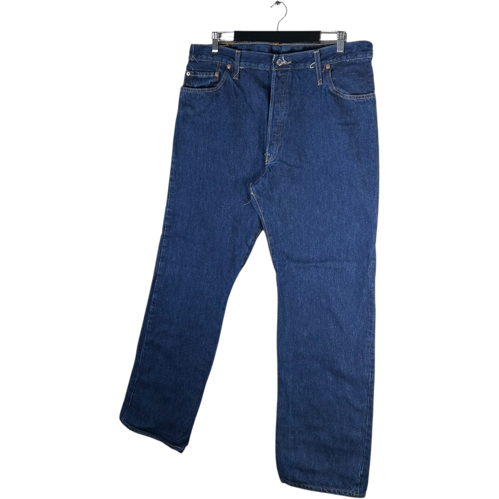 Collection of Levi's Denim Straight Leg Jeans 40x32 in a gallery layout