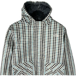 Collection of The North Face Women's Plaid Full Zip Hooded Jacket in a gallery layout