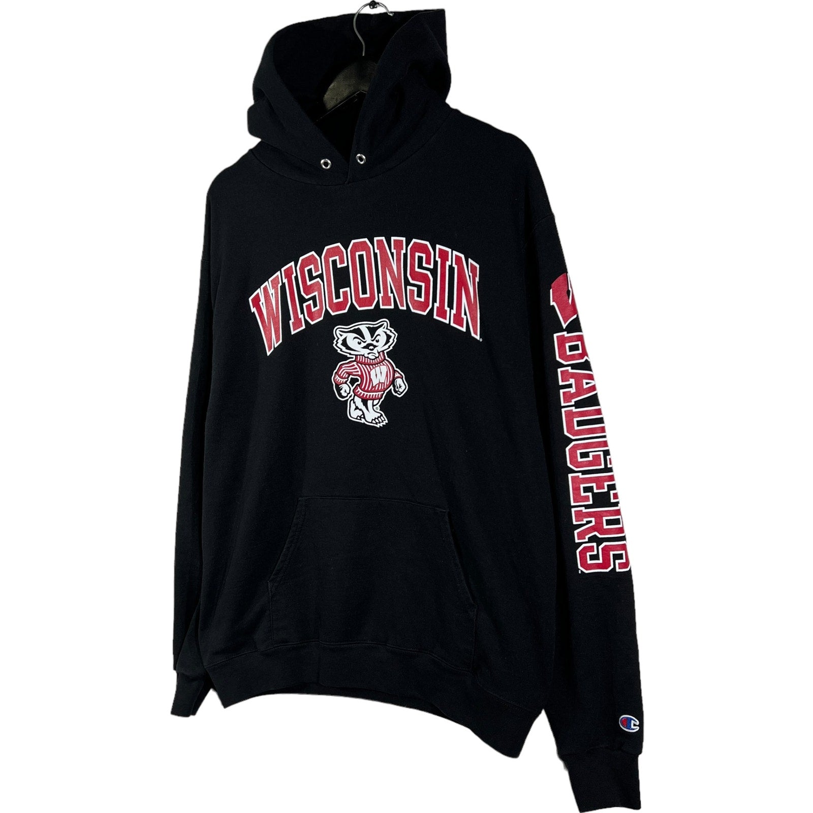 Collection of Champion Wisconsin Badgers Hoodie in a gallery layout