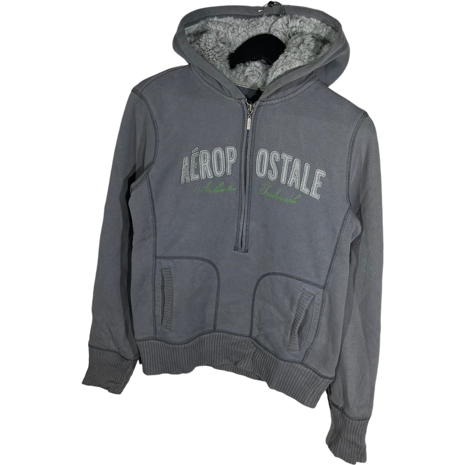 Collection of Women's Aeropostale 1/2 Zip Hoodie in a gallery layout
