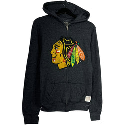 Collection of Retro Brand NHL Chicago Blackhawks Logo Hoodie in a gallery layout