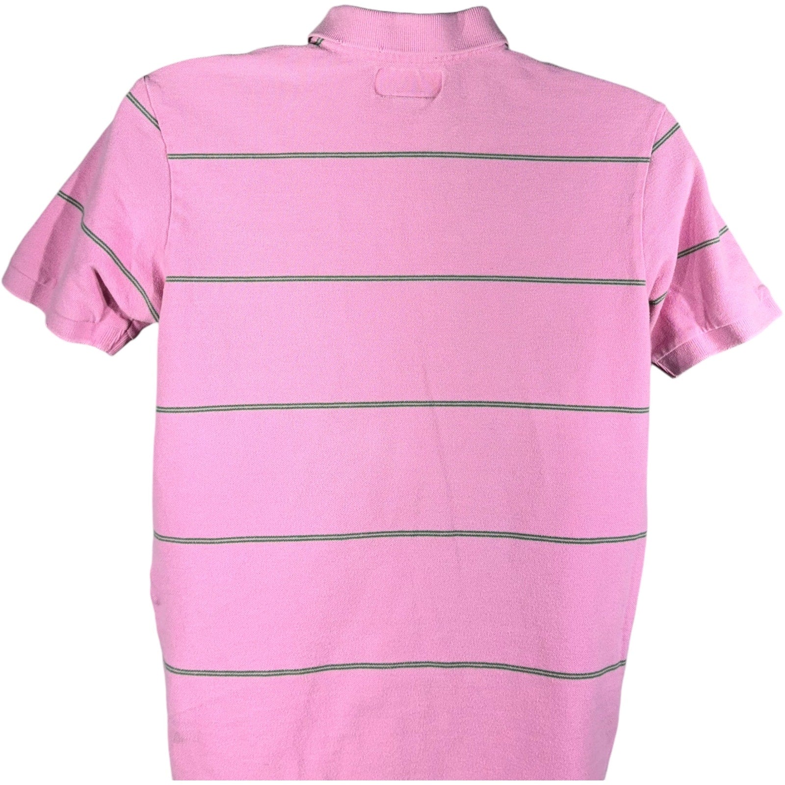 Collection of Abercrombie & Fitch Striped Short Sleeve Polo in a gallery layout