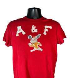 Collection of Abercrombie & Fitch "A&F" Patch Spellout And Logo Muscle Tee in a gallery layout