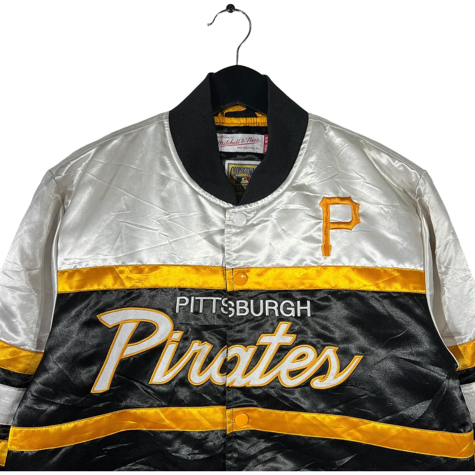 Collection of Mitchell & Ness Pittsburgh Pirates Bomber Jacket in a gallery layout