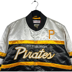 Collection of Mitchell & Ness Pittsburgh Pirates Bomber Jacket in a gallery layout