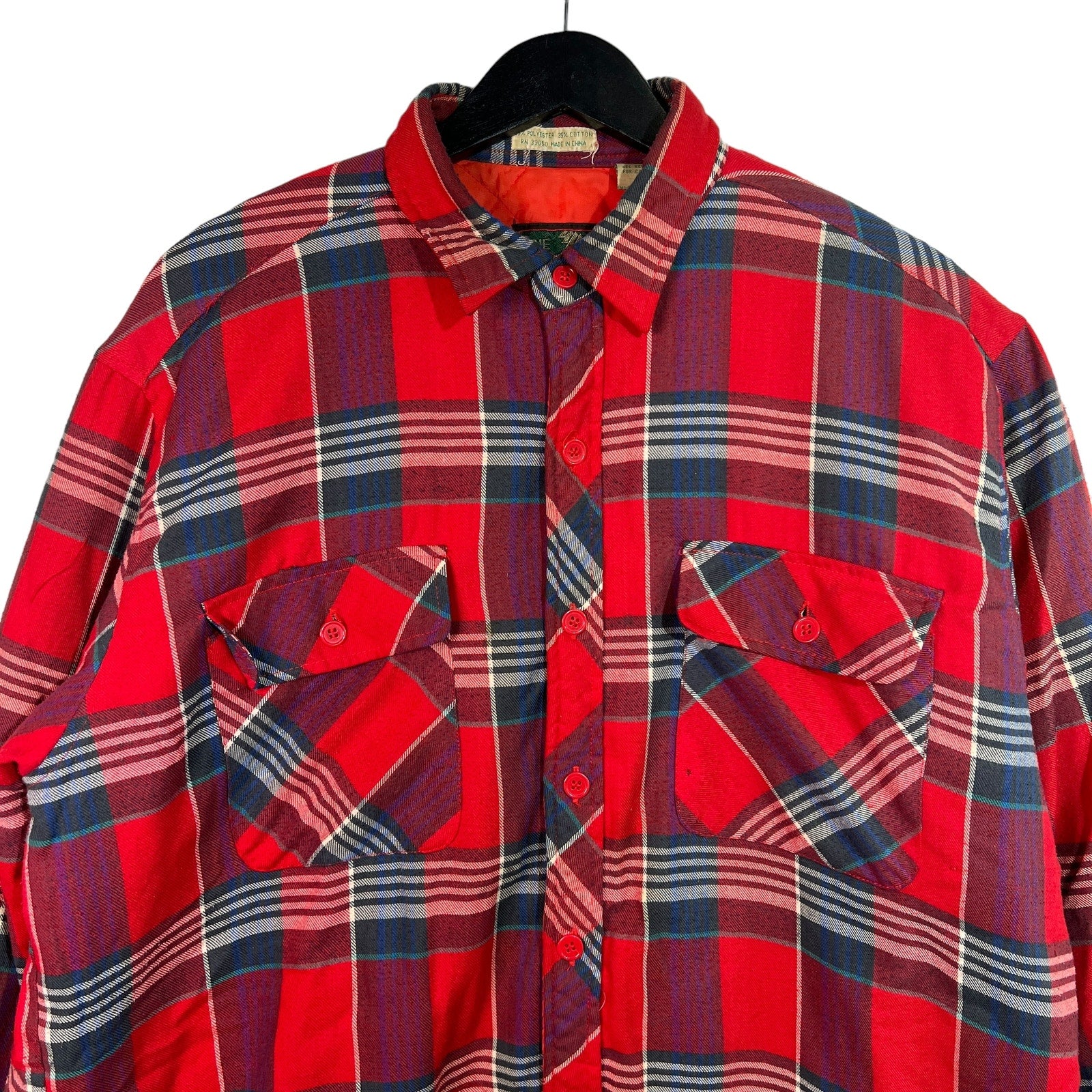 Collection of Vintage Pine Grove Insulated Plaid Button Up Flannel in a gallery layout
