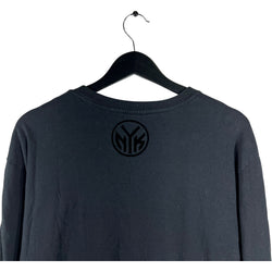 Collection of Vintage NBA New York Knicks Tonal Graphic Long Sleeve in a gallery layout