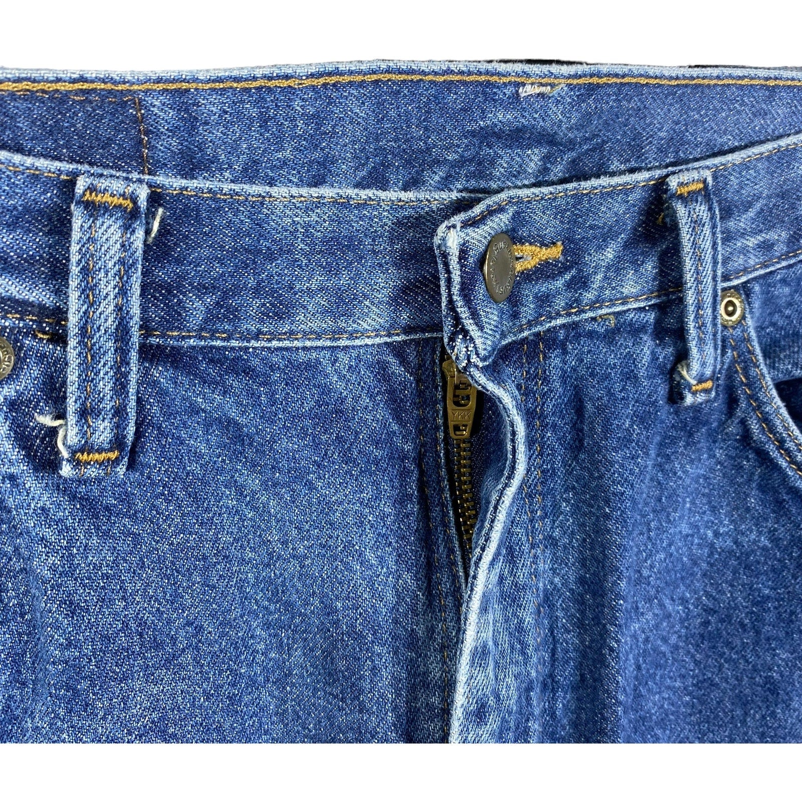 Collection of Wrangler Zip Fly Straight Leg Medium Wash Denim Pants in a gallery layout