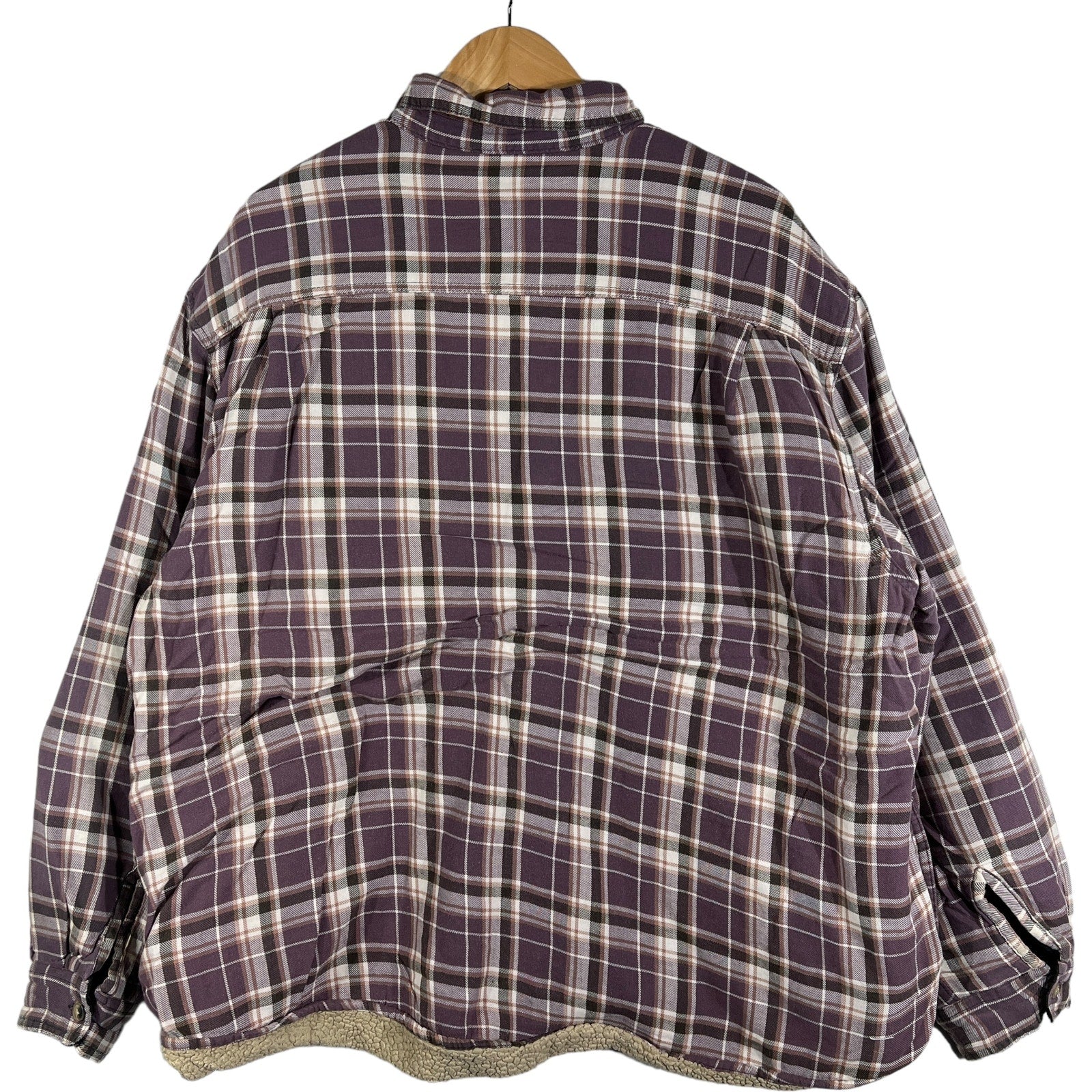 Collection of Wrangler Sherpa Lined Plaid Flannel in a gallery layout