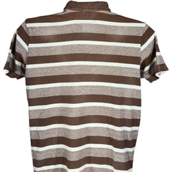 Collection of Abercrombie & Fitch Striped Short Sleeve Polo in a gallery layout