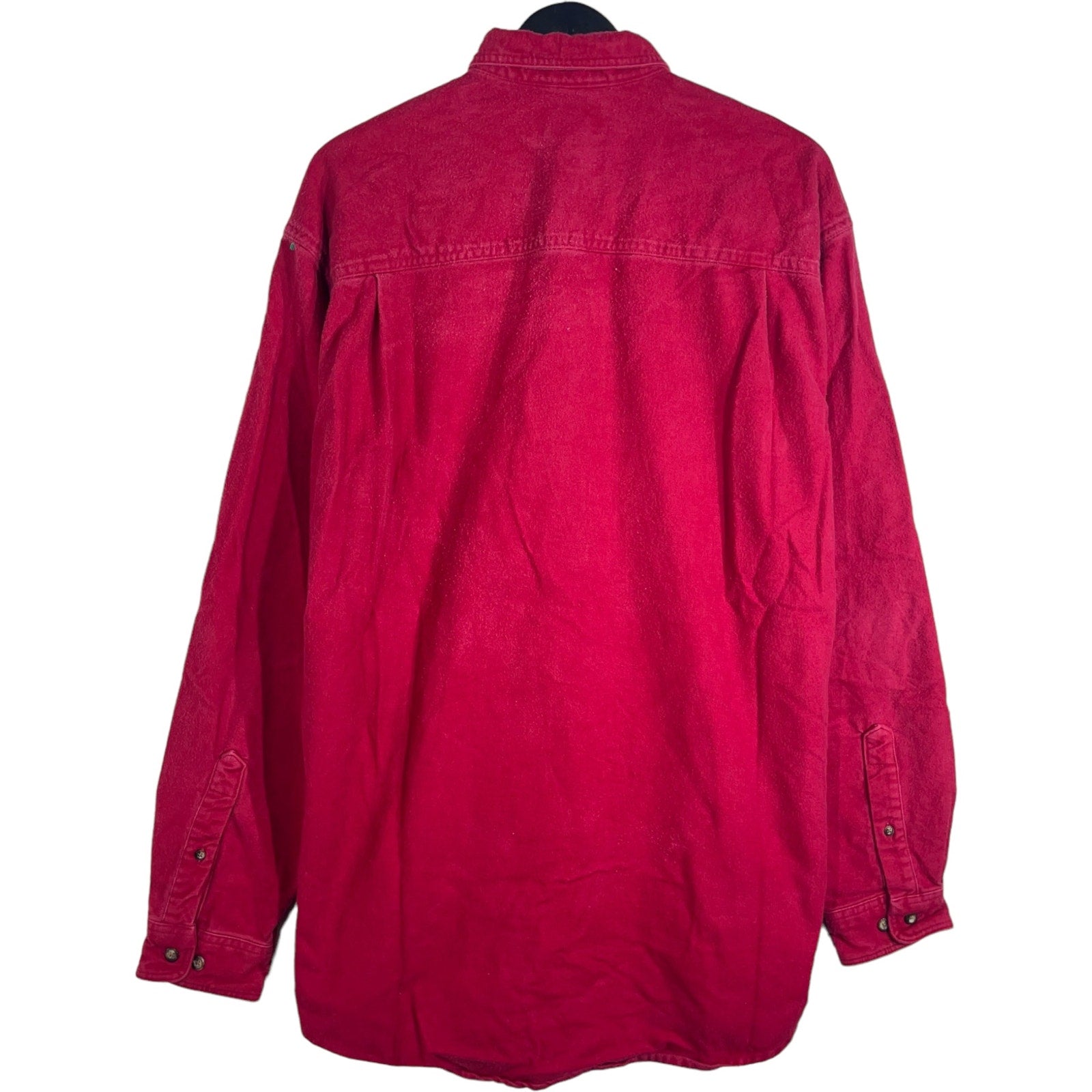 Collection of Eddie Bauer Flannel Lined Long Sleeve Button Down in a gallery layout