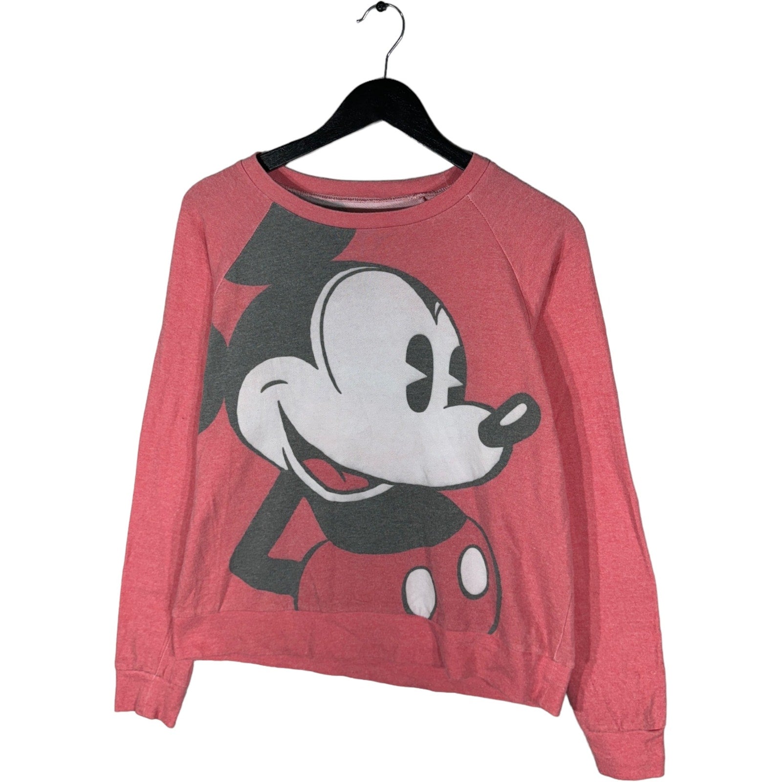 Collection of Mickey Mouse Big Print Disney Pullover Crewneck in a gallery layout