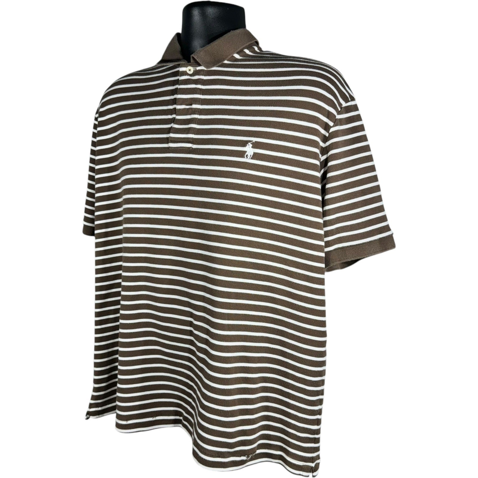 Collection of Polo Ralph Lauren Striped Short Sleeve Polo in a gallery layout