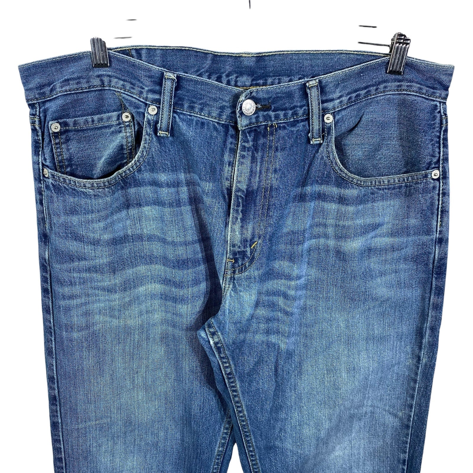 Collection of Levi's 559 Denim Straight Leg Jeans 36 x 30 in a gallery layout