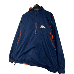 Collection of NFL Denver Broncos 1/4 Zip Windbreaker in a gallery layout