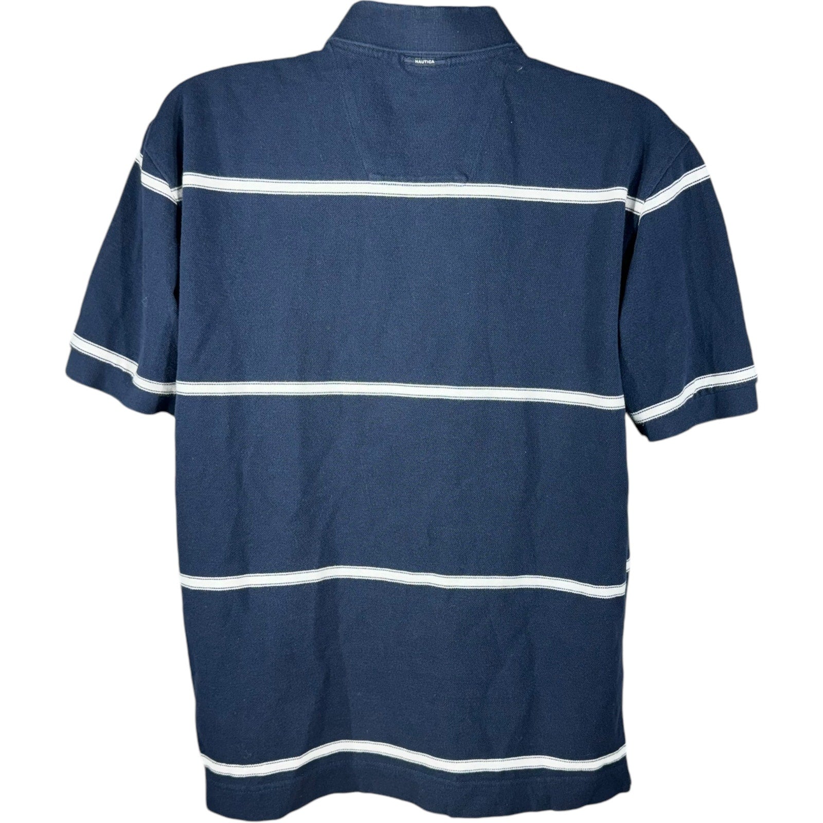 Collection of Nautica Striped Short Sleeve Polo in a gallery layout