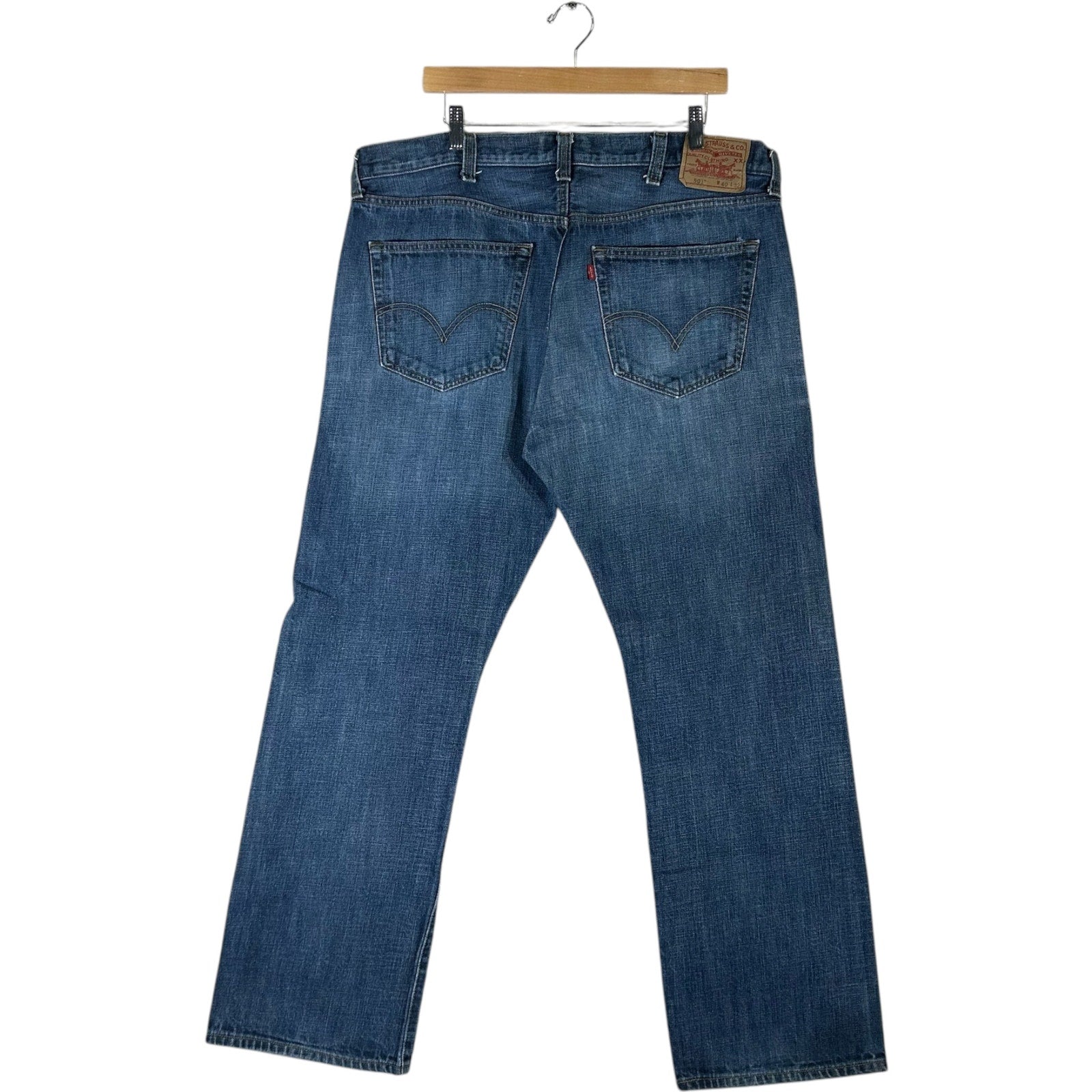 Collection of Levi's 501 Straight Leg Jeans 40x32 in a gallery layout