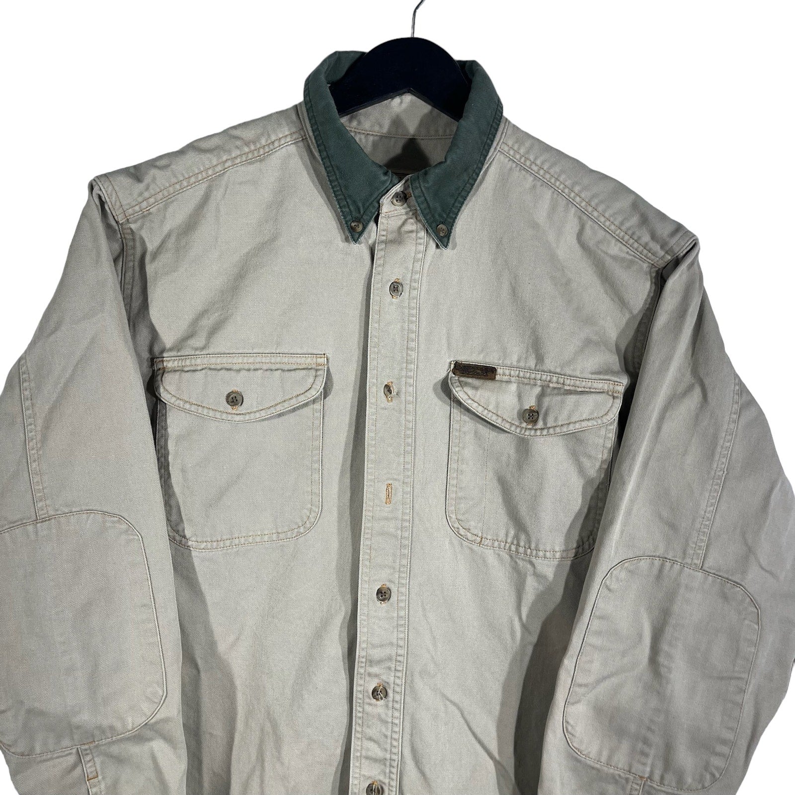 Collection of Woolrich Thick Long Sleeve Cotton Button Down in a gallery layout