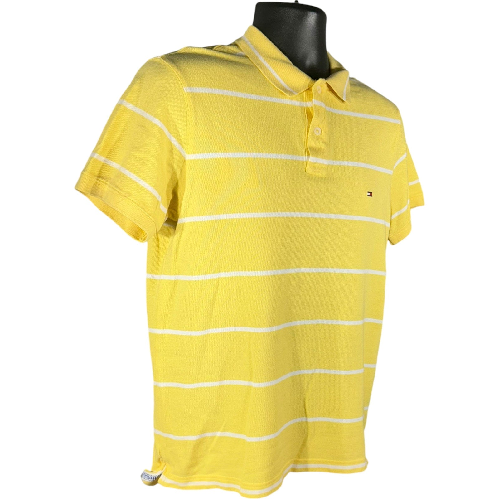 Collection of Tommy Hilfiger Striped Short Sleeve Polo in a gallery layout