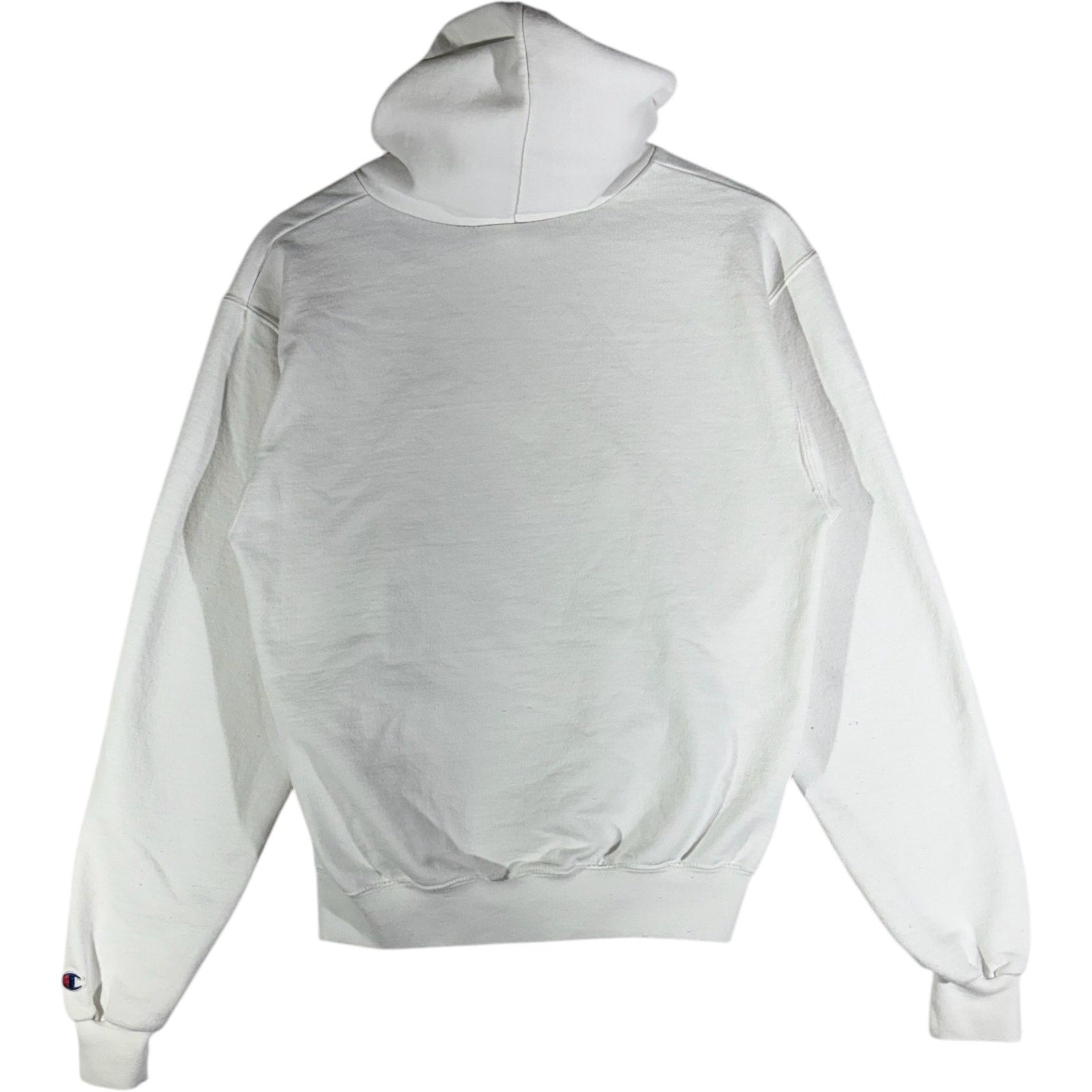 Collection of Champion University Of Miami Spellout Hoodie in a gallery layout