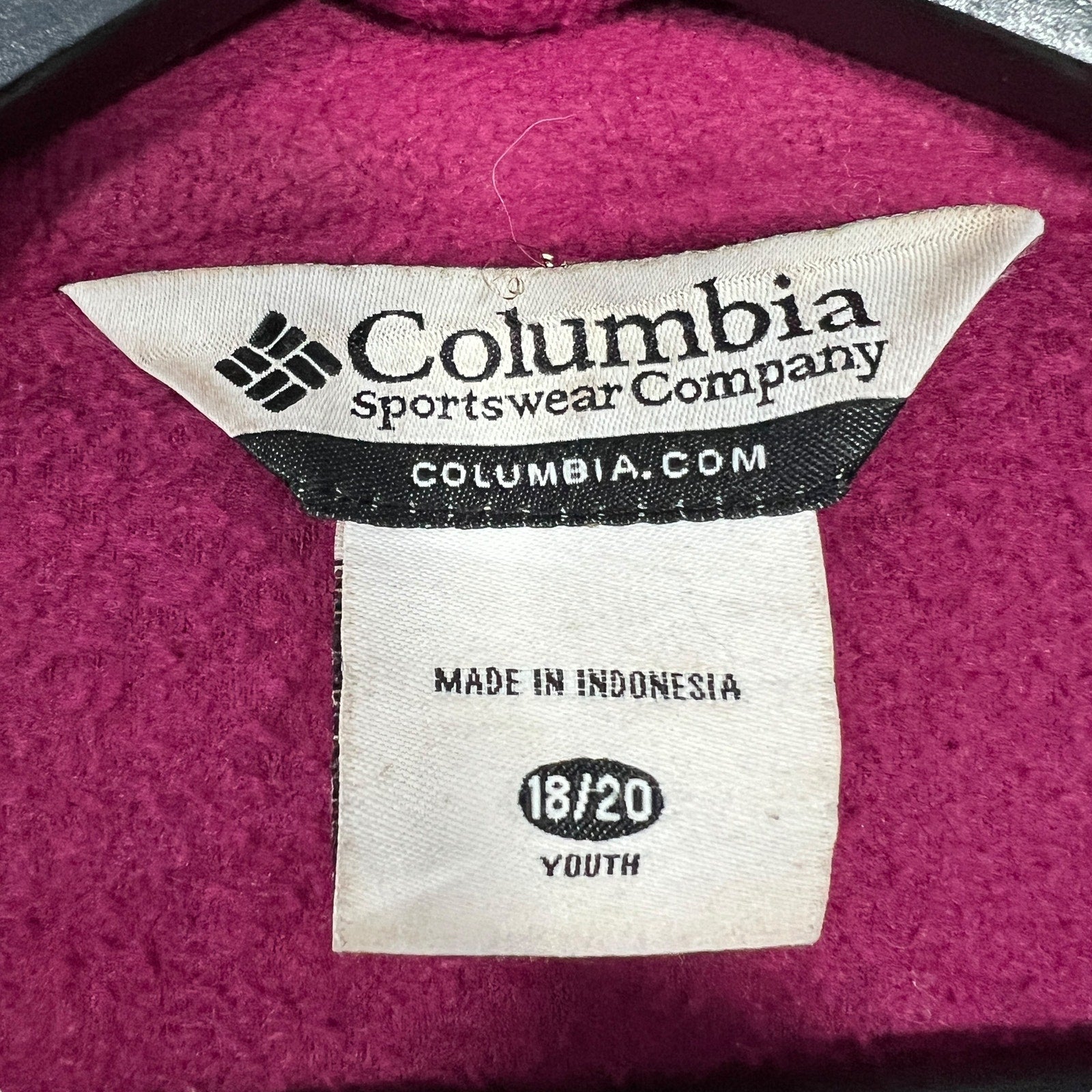 Collection of Columbia Sportswear Youth Zip Up Collared Fleece Jacket in a gallery layout