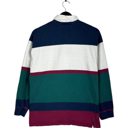 Collection of Vintage Northern Traders Striped Long Sleeve Polo in a gallery layout