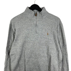 Collection of Polo Ralph Lauren Logo "Estate Rib" 1/4 Zip Sweatshirt in a gallery layout