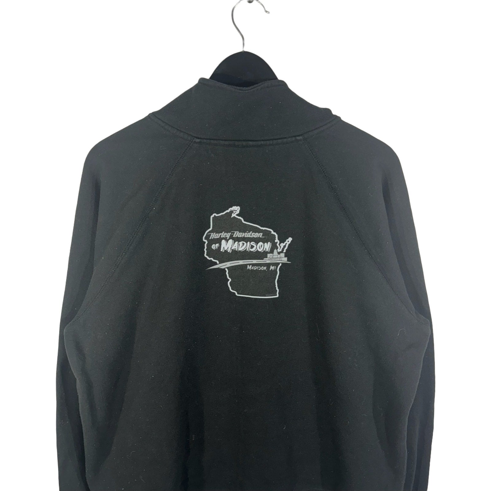 Collection of Harley Davidson Wisconsin 1/4 Zip Sweatshirt in a gallery layout