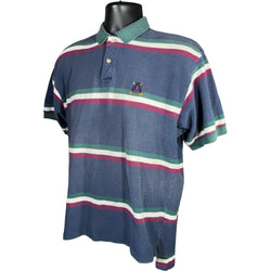 Collection of Izod Striped Short Sleeve Polo in a gallery layout