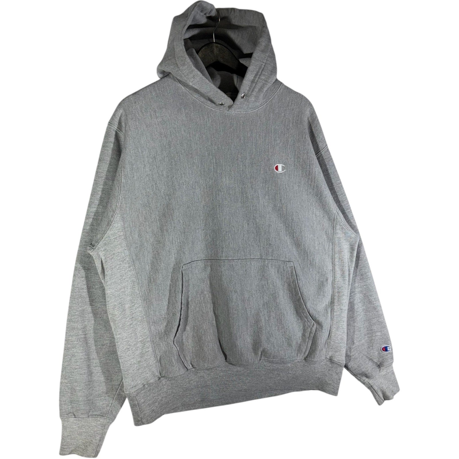 Collection of Champion Reverse Weave Mini Logo Hoodie in a gallery layout